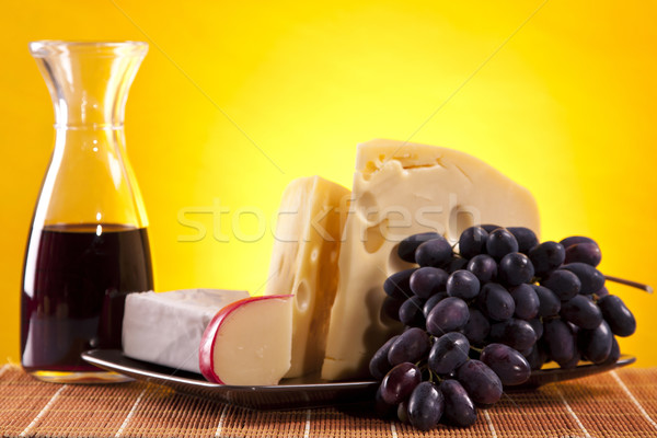 Cheese and wine composition Stock photo © BrunoWeltmann