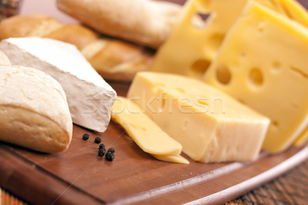 Cheese and wine composition Stock photo © BrunoWeltmann