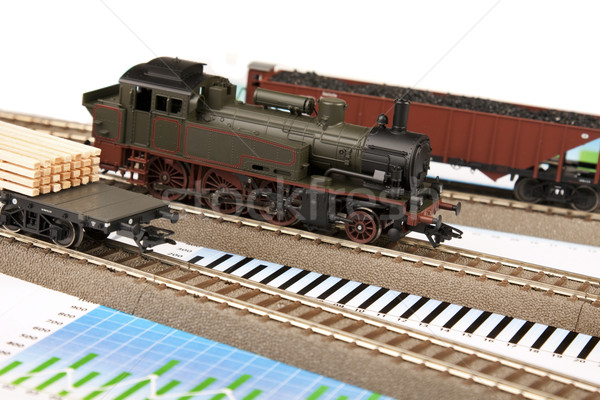 Stockfoto: Trein · modellen · vervoer · wereld · ruimte · groep