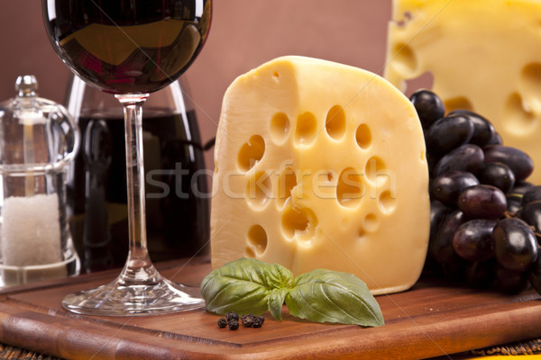 Cheese and wine composition Stock photo © BrunoWeltmann