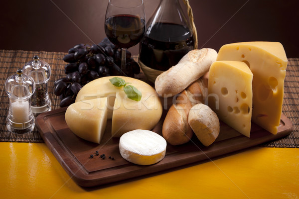 Cheese and wine composition Stock photo © BrunoWeltmann