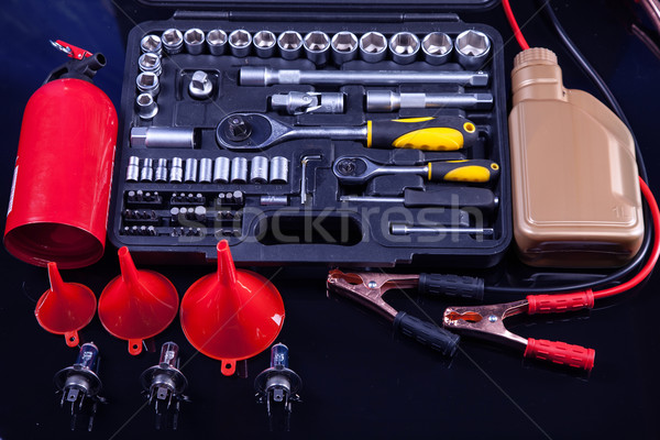 Essencial ferramentas todo o mundo teclas modelo metal Foto stock © BrunoWeltmann