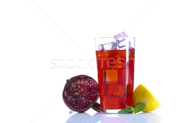 Exotic alcohol drinks set with fruits Stock photo © BrunoWeltmann