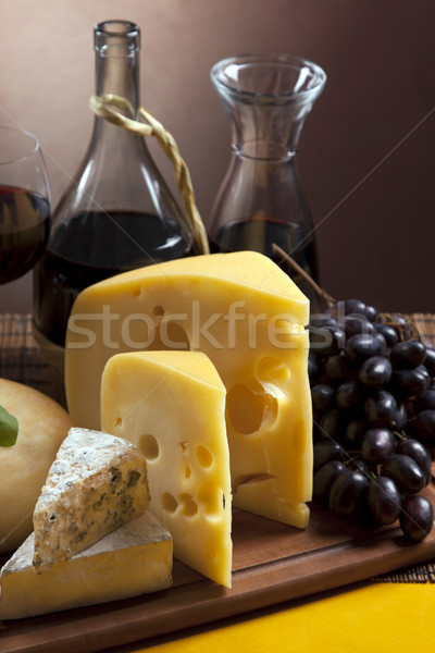 Cheese and wine composition Stock photo © BrunoWeltmann