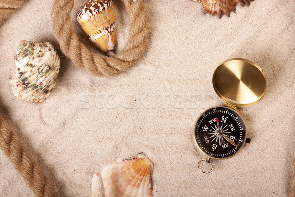 Say hello! Beach and message concept Stock photo © BrunoWeltmann