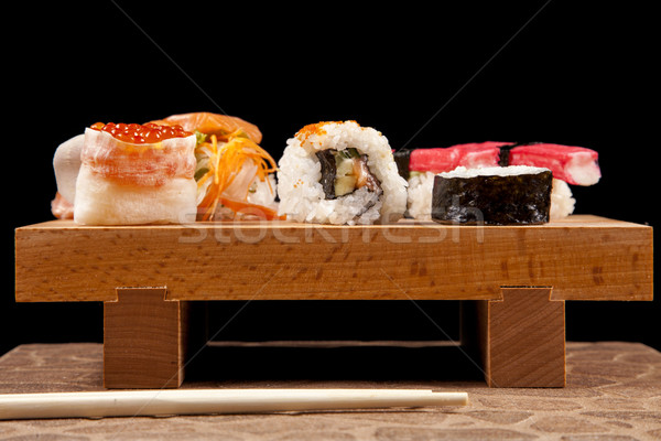 Delicioso frescos sushi variación sabroso alimentos Foto stock © BrunoWeltmann