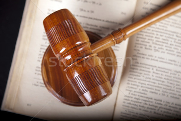 Vieux droit juge crime juridiques marteau [[stock_photo]] © BrunoWeltmann