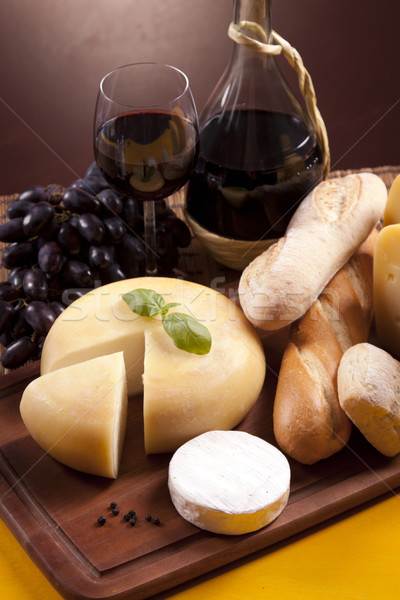 Cheese and wine composition Stock photo © BrunoWeltmann