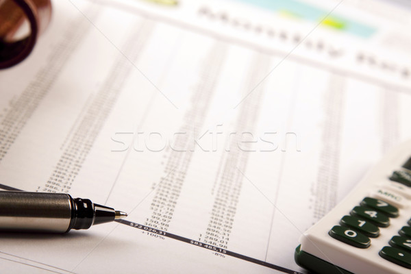Finanziellen Business Geld Papier Erfolg weiß Stock foto © BrunoWeltmann