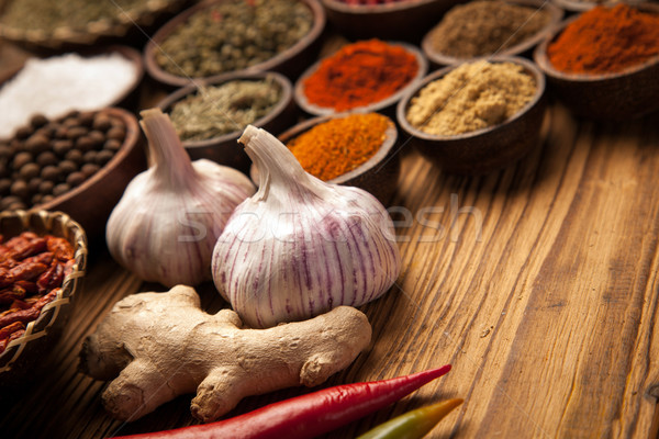 A selection of spices Stock photo © BrunoWeltmann