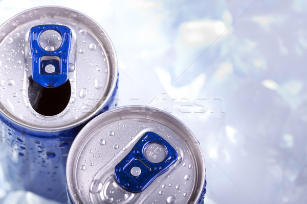 Energy drink in ice! Top view  Stock photo © BrunoWeltmann