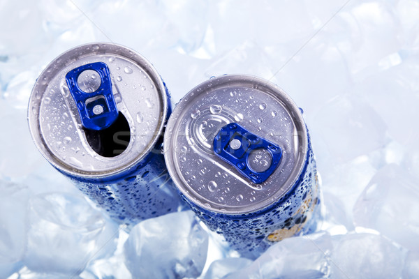 Energy drink in ice! Top view  Stock photo © BrunoWeltmann