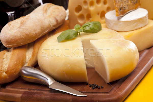 Cheese and wine composition Stock photo © BrunoWeltmann