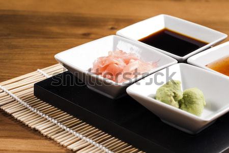 Delicioso frescos sushi variación sabroso alimentos Foto stock © BrunoWeltmann