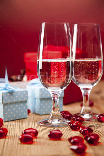 Saint valentin jour amoureux cadeaux passionné rouge Photo stock © BrunoWeltmann