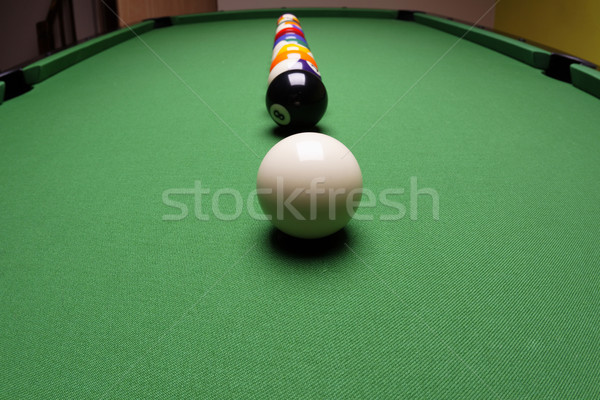 Stock foto: Pool · Spiel · Sport · Hintergrund · Tabelle · grünen