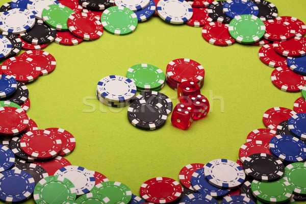 Casino jeux argent papier art rouge [[stock_photo]] © BrunoWeltmann