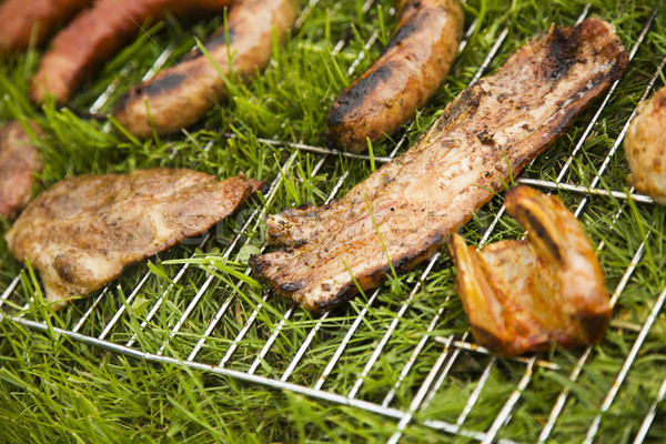 Grill temps barbecue jardin alimentaire fête [[stock_photo]] © BrunoWeltmann