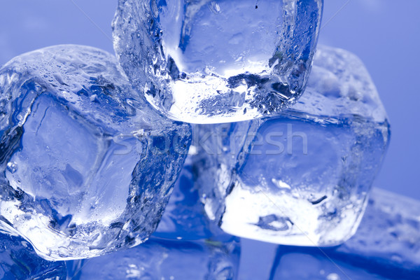 藍色 冰 磚 清潔 涼爽 商業照片 © BrunoWeltmann