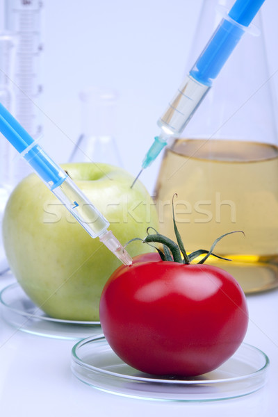 Genetikai kutatás gyümölcsök étel természet gyógyszer Stock fotó © BrunoWeltmann