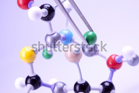 Molecular model Stock photo © BrunoWeltmann
