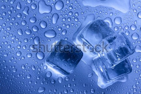 Blauw ijs baksteen schone achtergronden Stockfoto © BrunoWeltmann