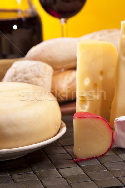 Cheese and wine composition Stock photo © BrunoWeltmann