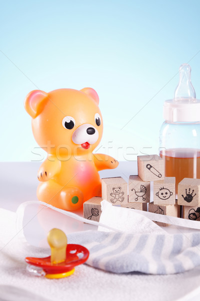 Jouets pour bébés table construction fond amusement [[stock_photo]] © BrunoWeltmann