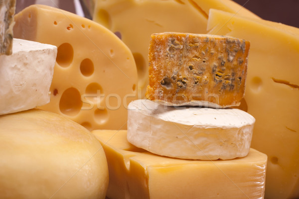ストックフォト: チーズ · ワイン · 食品 · 夏 · グループ · ファーム
