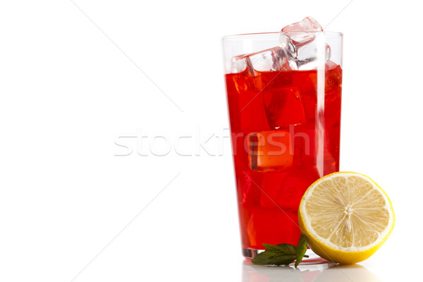 Exotic alcohol drinks set with fruits Stock photo © BrunoWeltmann