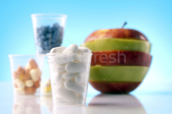 Stock photo: Food Supplements, nutrition concept