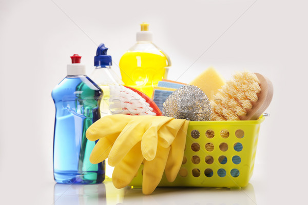 Cleaning items set Stock photo © BrunoWeltmann