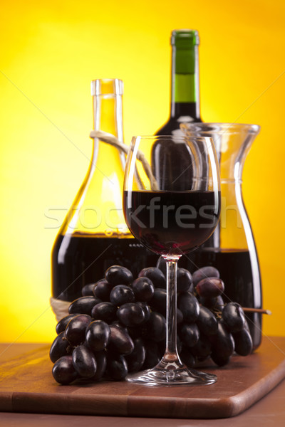 Cheese and wine composition Stock photo © BrunoWeltmann