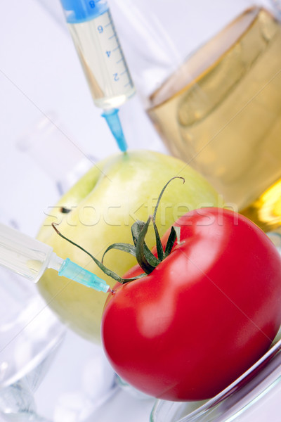 Genetikai kutatás gyümölcsök természet gyümölcs gyógyszer Stock fotó © BrunoWeltmann