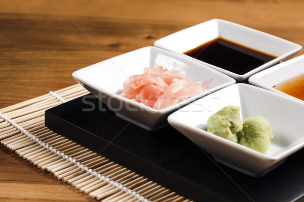 Delicioso frescos sushi variación sabroso alimentos Foto stock © BrunoWeltmann