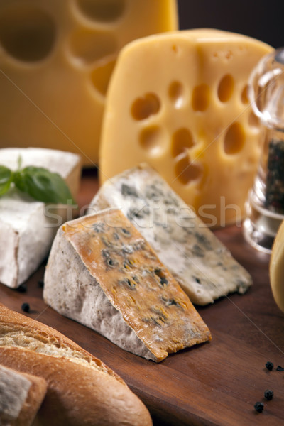 Cheese and wine composition Stock photo © BrunoWeltmann