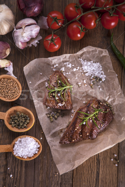 [[stock_photo]]: Excellente · frit · boeuf · servi · légumes · épices