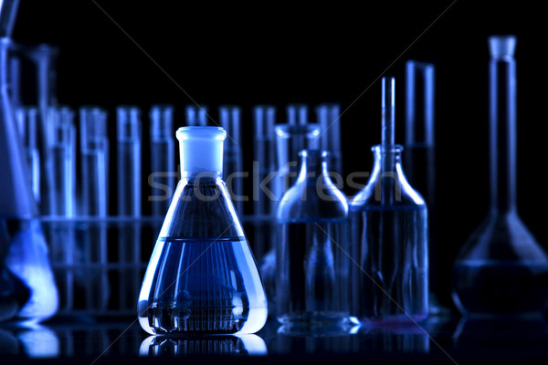 Foto stock: Laboratório · artigos · de · vidro · corpo · medicina · lab