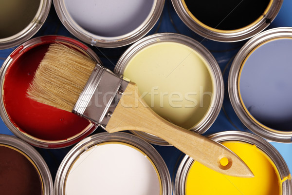 Paint cans Stock photo © BrunoWeltmann