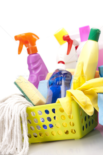 Cleaning items set Stock photo © BrunoWeltmann