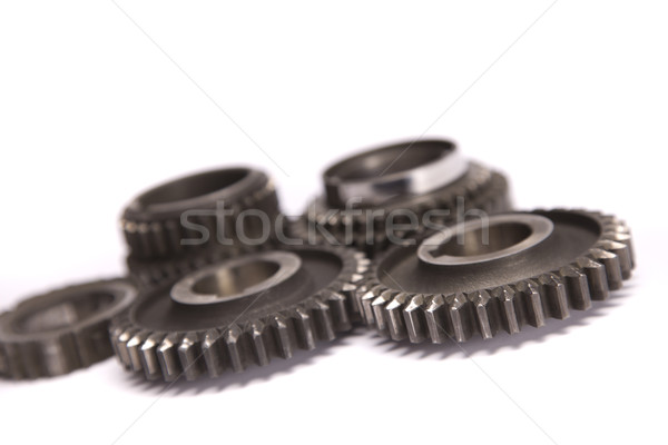 Gears, wheels system isolated on white Stock photo © BrunoWeltmann