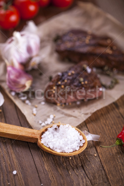Foto stock: Papel · alimentos · fondo · cocina · cena · carne