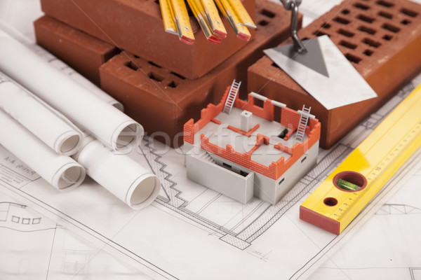 Building and construction equipment Stock photo © BrunoWeltmann