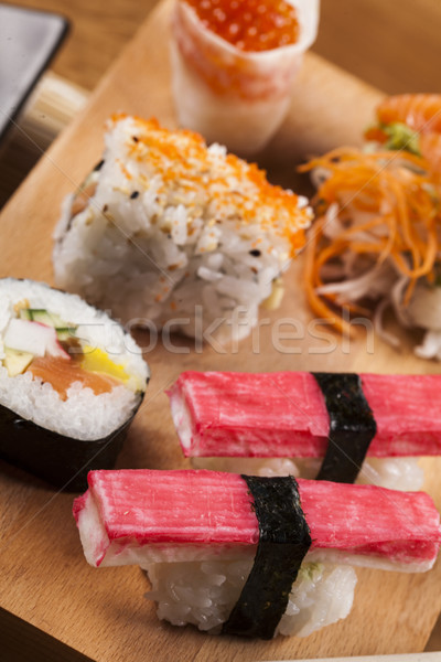 Delicioso frescos sushi variación sabroso alimentos Foto stock © BrunoWeltmann