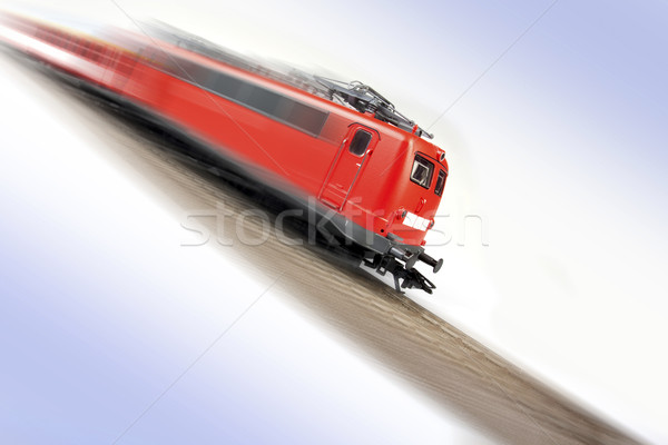 Pociągu modeli transportu świat przestrzeni grupy Zdjęcia stock © BrunoWeltmann