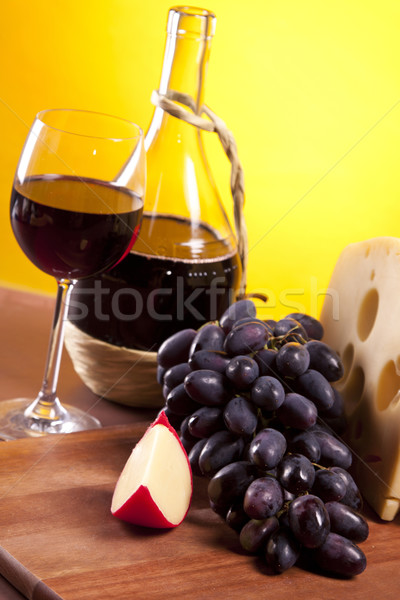 Cheese and wine composition Stock photo © BrunoWeltmann