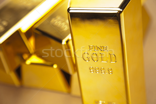 Gold Bars Foto Business Stock foto © BrunoWeltmann