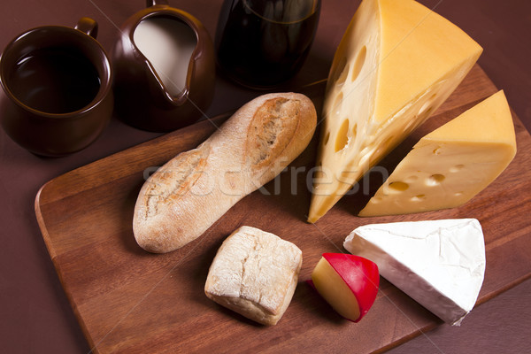 Cheese and wine composition Stock photo © BrunoWeltmann