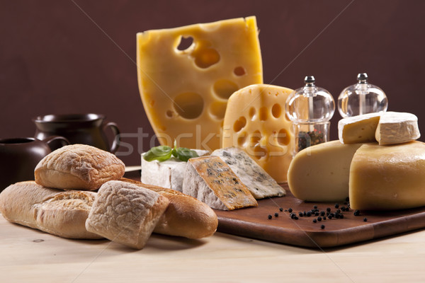 Cheese and wine composition Stock photo © BrunoWeltmann