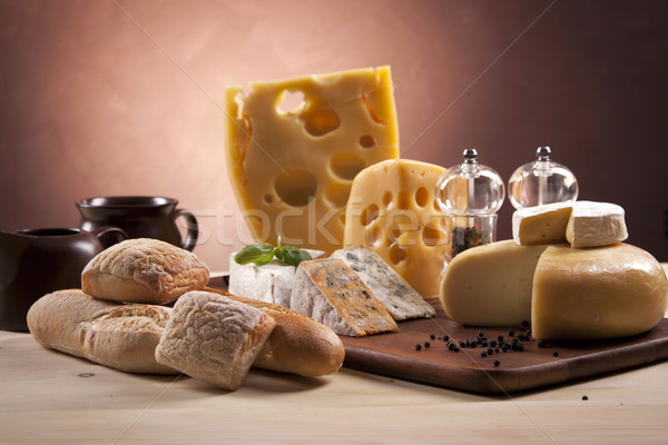 Cheese and wine composition Stock photo © BrunoWeltmann